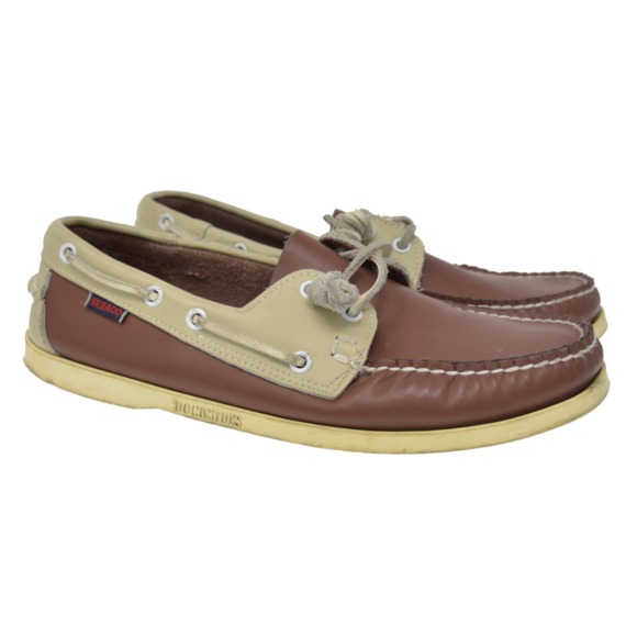 *SEBAGO Dockside Sz 11M Brown Leather Comfort Shoe main image 6
